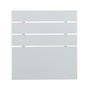 Hanah Home Cabecero Fuga 100 Blanco Brillante 100x100x3 cm Tablero de Partículas Melamina